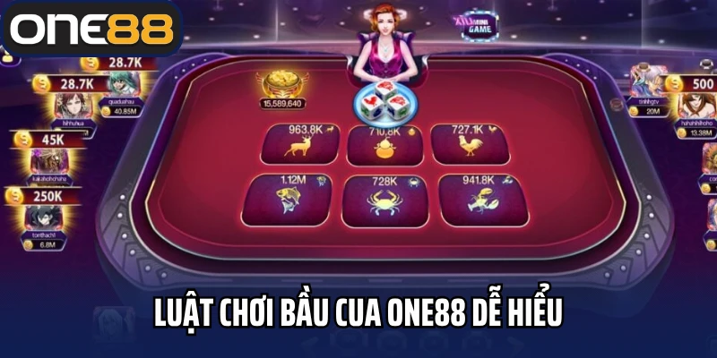 Luật chơi bầu cua One88 dễ hiểu