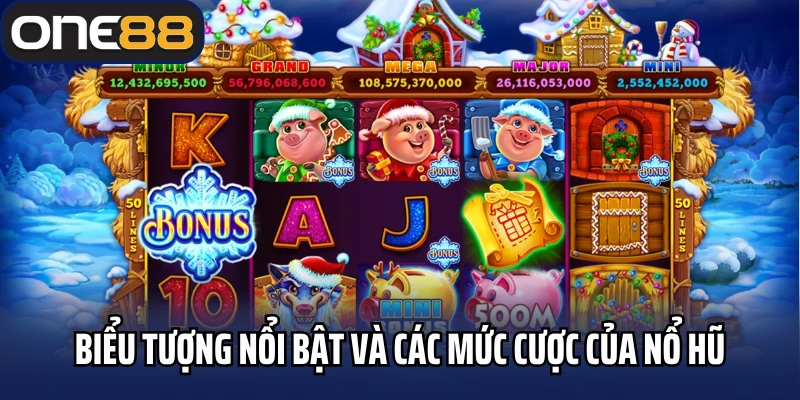 Biểu tượng nổi bật và các mức cược của nổ hũ siêu nhà vua