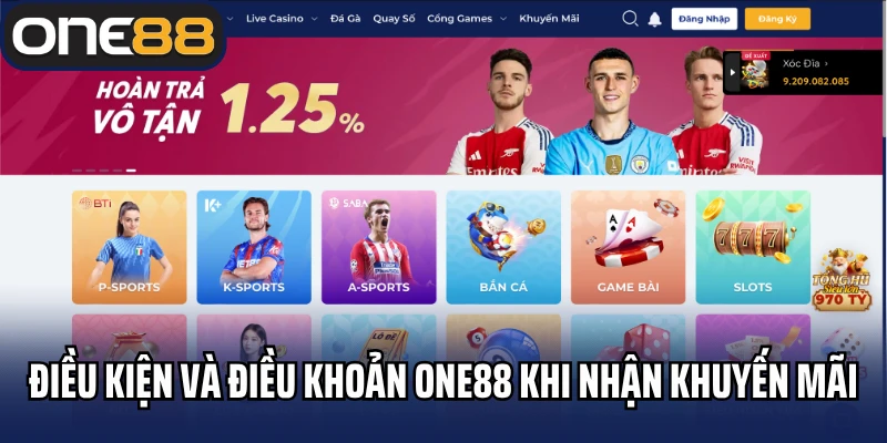 Điều kiện và điều khoản tại One88 khi nhận khuyến mãi